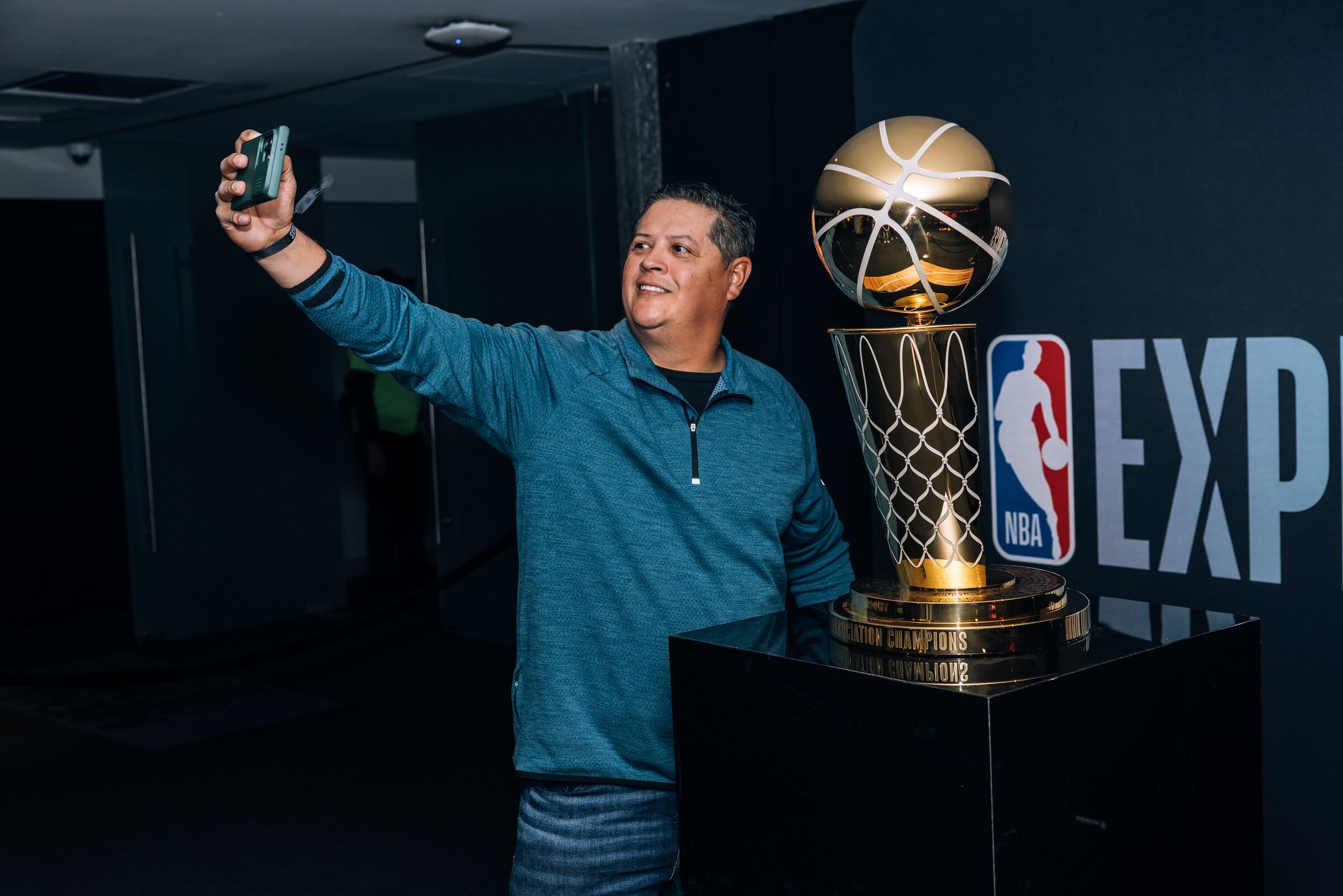 NBA Championship Trophy Photo Op Inclusion